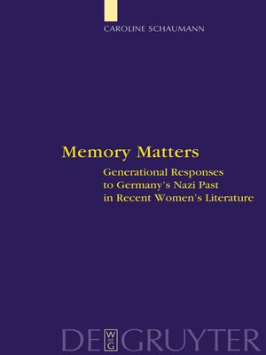 cover image of Memory Matters